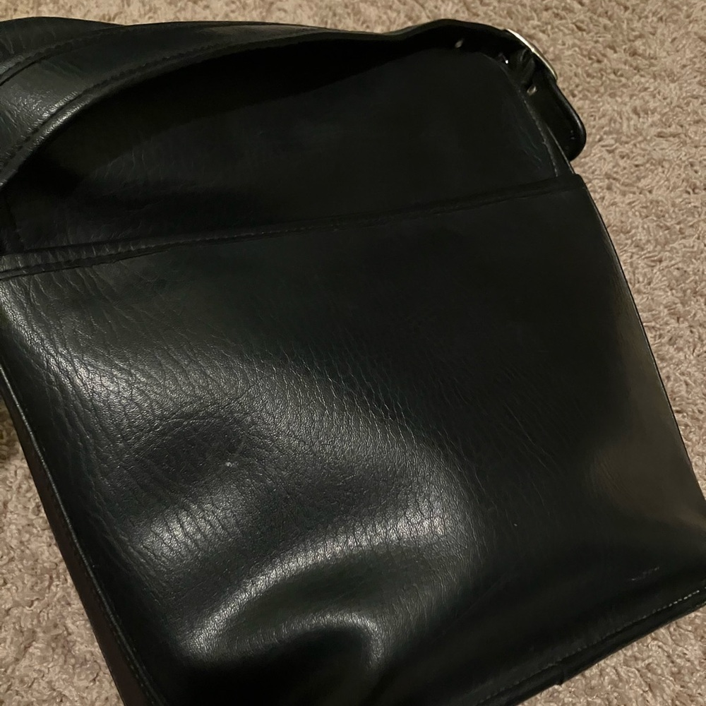 Coach Black Leather Shoulder Bag - Picture 4 of 9